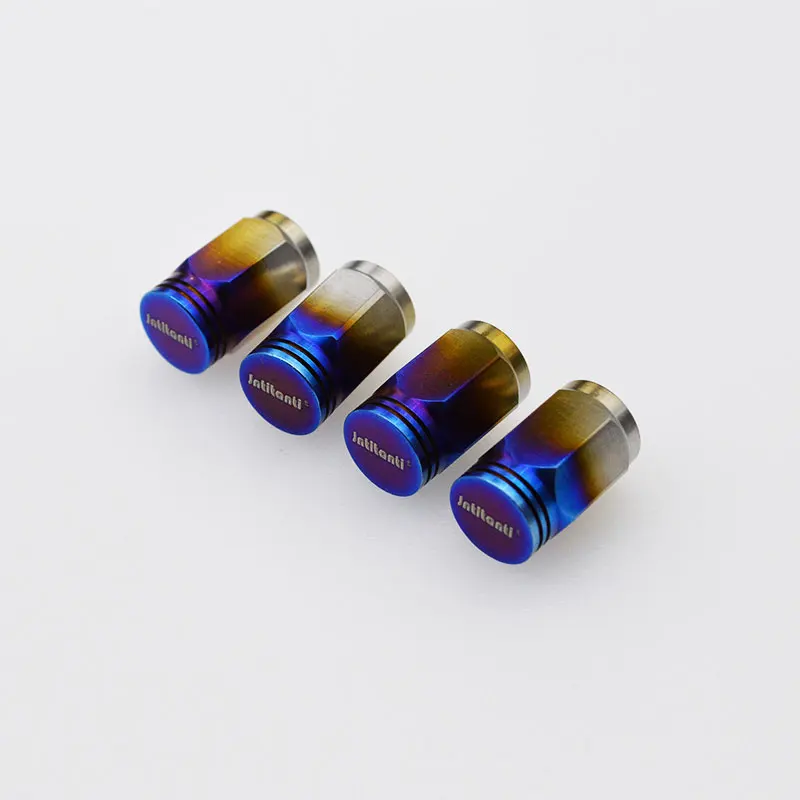 Jntitanti Gr5 titanium Car Tire Valve Stem Cover (4pcs) Auto Spare Part Tire valve cap valve stem cap