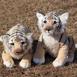 New Simulation Tiger Lion Leopard Stuffed & Plush Animals Cute Doll Child Birthday Gift Toys Soft Pillow Christmas