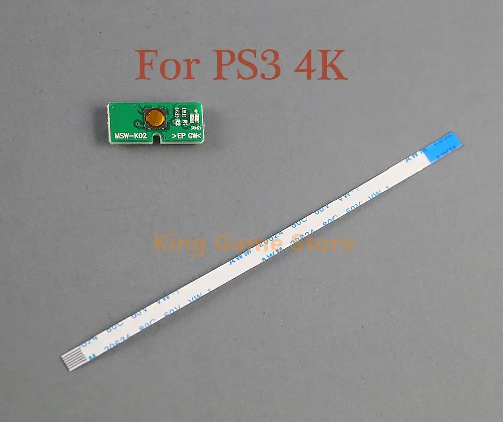 20 zestawów wymiennych płytki przełącznika włączania i wyłączania PCB MFW-001 MSW-K02 do PS3 CECH 4000 Super Slim z kablem taśmowym