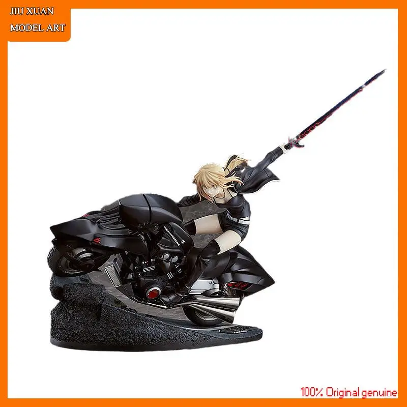 

100% Original:FATE FGO Black Saber motorcycle style 27cm PVC Action Figure Anime Figure Model Toys Figure Collection Doll Gift