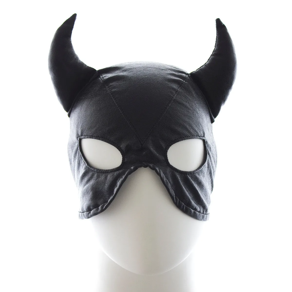 Exotic Sexy Accessories of Wetlook Leather Fetish Eye Mask Hood for Women Cosplay Flirting Costumes