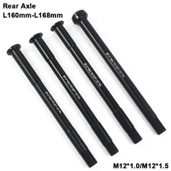 Bicycle Thru Axle Bike Quick Release Hubs Tube Shaft Skewers Rear Axle L160 L162 L165 L168 M12x1.5 M12x1.0 Bike Accessory