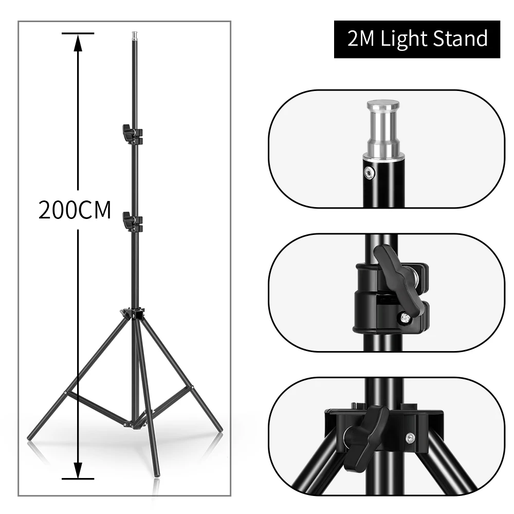 SH Octagonal Softbox Lighting Kit 70cm Soft Box with Socket Continuous Photography Lighting Tripod Kit for YouTube Video