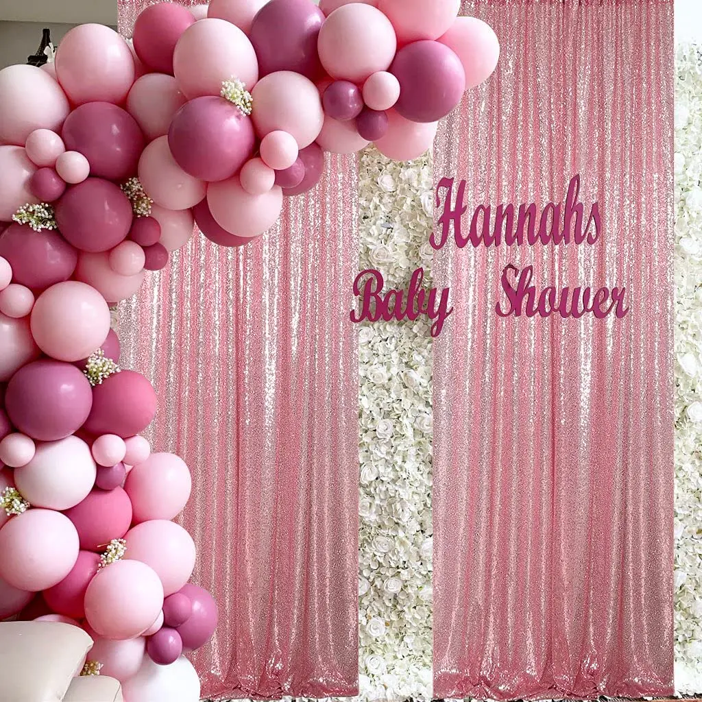 

Sequin Backdrop Curtains Panels Photography Backdrop Glitter Curtains Background for Christmas Wedding Baby Shower Party Decor