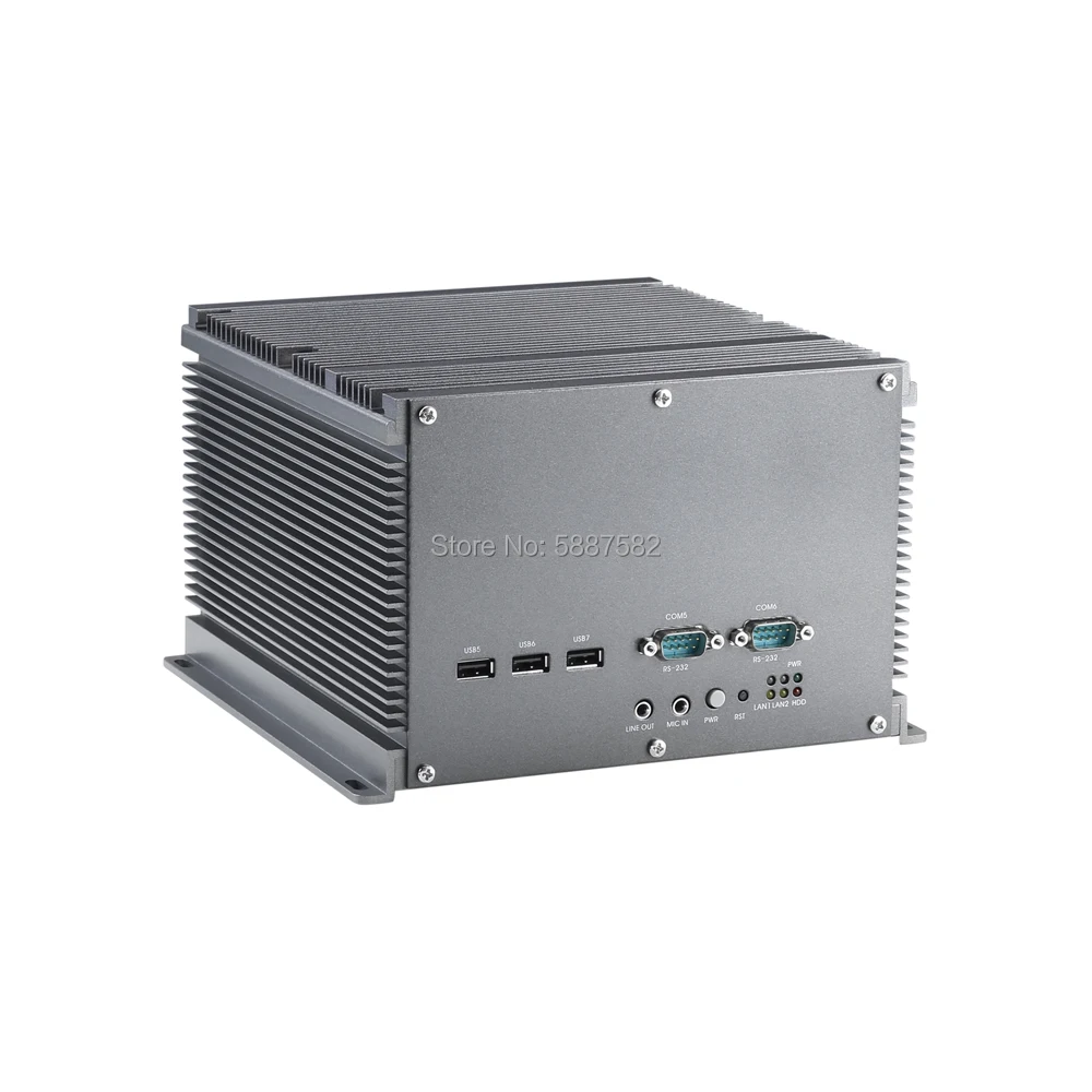 2*PCI/PCIx1 Atom D525 CPU Embedded Robust Lüfterloses Computing für Marine-PC