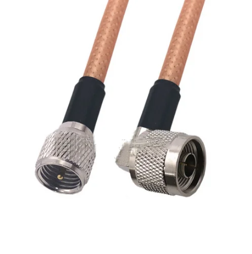 

Кабель RG142, переходник с прямым углом в Mini UHF, 50 Ом