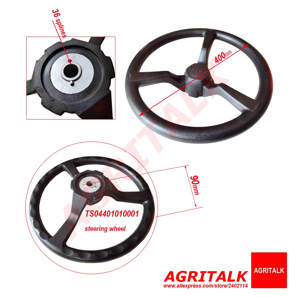 

TS04401010001 / TD1000.40A.1.1 / FT800A.40L.050 , Steering wheel for Lovol series tractor