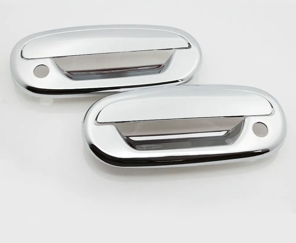 Cubierta de manija de puerta cromada, accesorio para Ford F150 97-03 / F150 LIGHTNING 99-03 HARLEY DAVIDSON 01-03 HERITAGE 2004 / F250 LIGHT DUTY 97-99