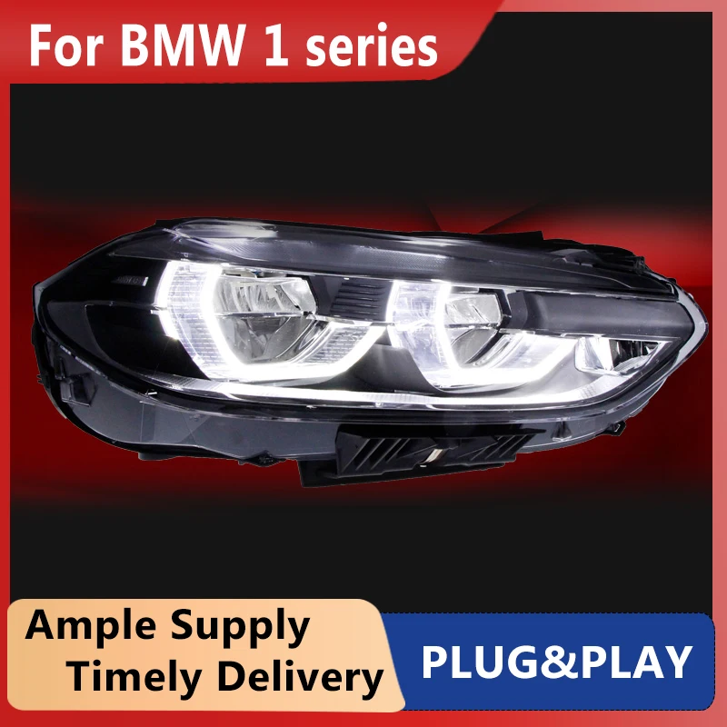 Car Headlights For BMW the 1 series 118i 2018-2019 Headlight Headlamp Bi Xenon Lens HID High Low beam light