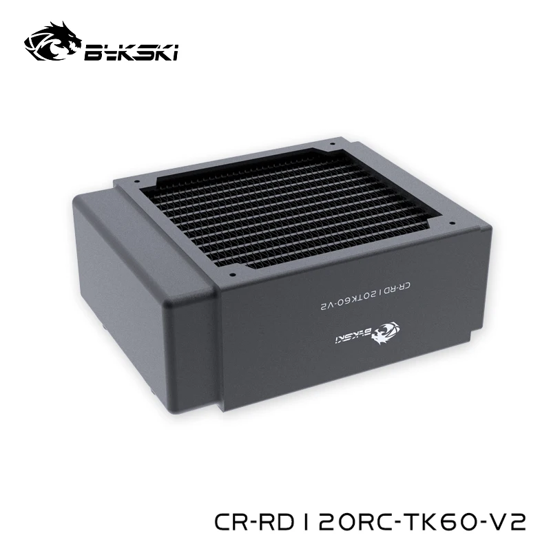 

Bykski Black Water Cooling 120mm Copper Radiator,60mm Thickness For Computer Heat Dissipation,G1/4 CR-RD120RC-TK60-V2