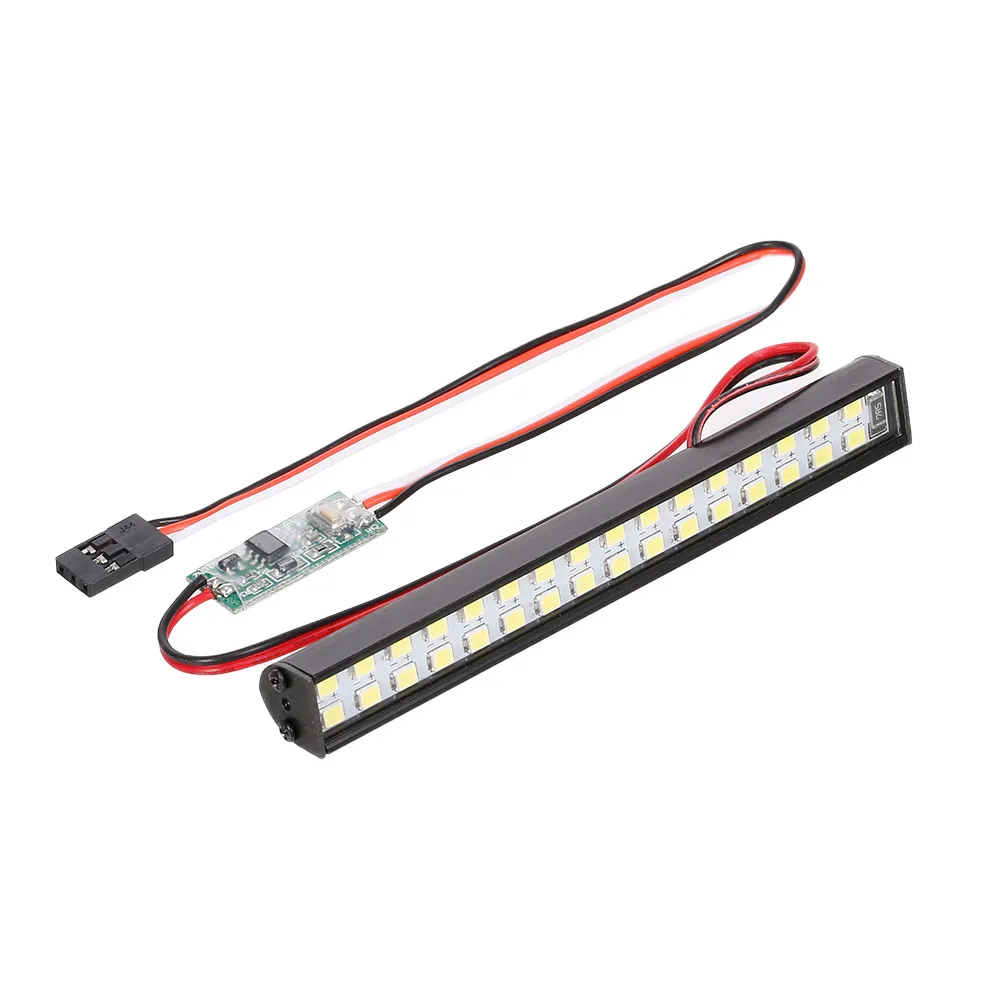 RC LED Lights Bar 100mm Metal Roof Lamp Light Headlight 32LEDs Light for 1/10 Traxxas TRX4 Trx6 RC Tamiya Axial SCX10 HPI RC Car