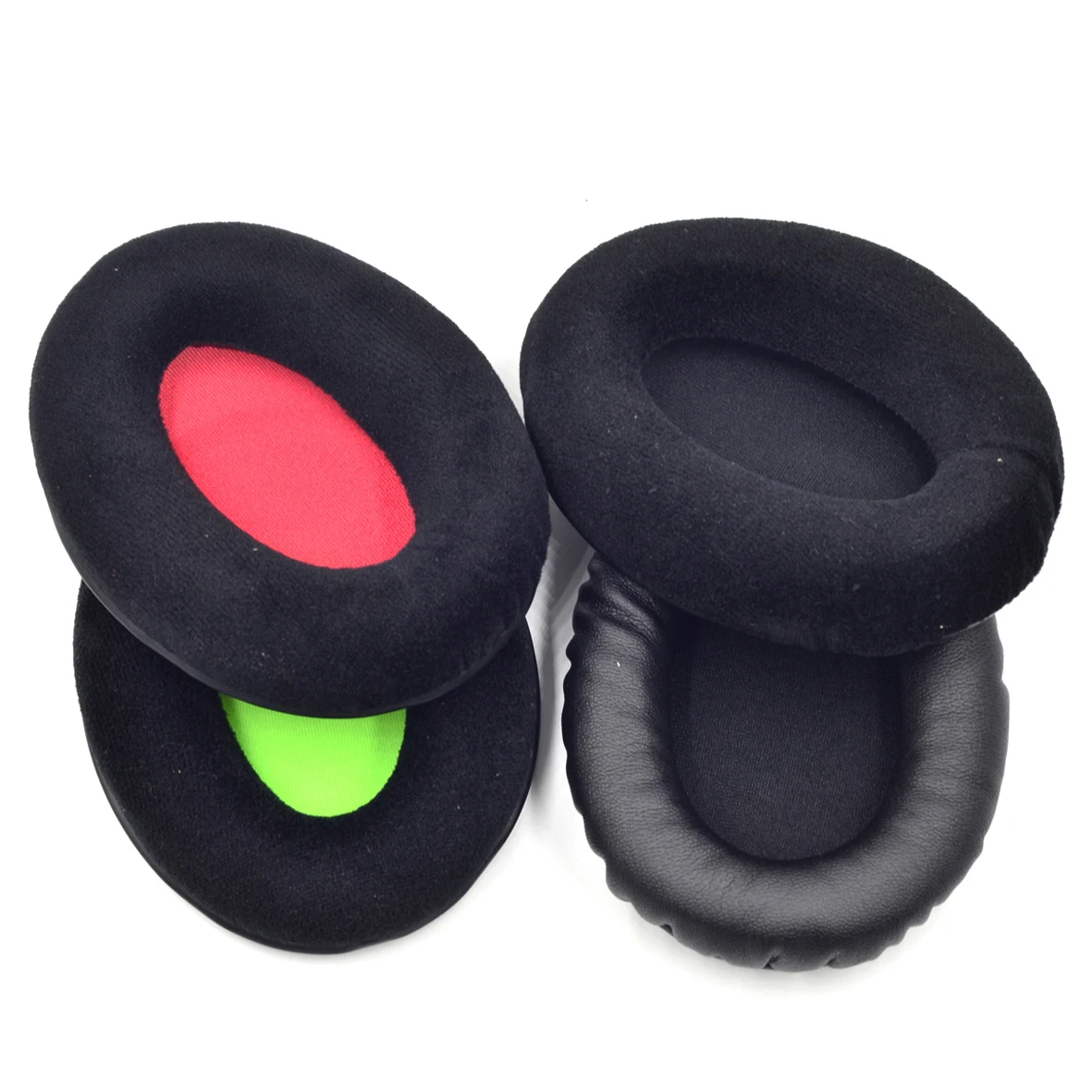 2Pairs Earpad For Kingston Gaming Headset HyperX Cloud II KHX-HSCP-GM Gunmeta Headphone Ear Cushions Cover Cups Velour