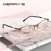 MERRYS-Gafas de estilo ojo de gato para mujer, lentes ópticas de montura completa para miopía, graduadas, S2108