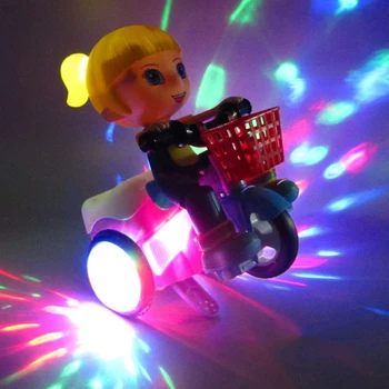 360° rotating toy car electric stunt tricycle model toy car LED light music children&#x27;s birthday Christmas gifts Dropshipping