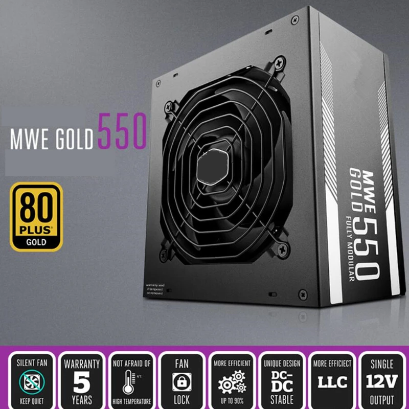 جديد PSU لـ Cooler Master MWE GOLD 550 RTX2070 مصدر طاقة للعبة 550 وات مصدر طاقة MPY-5501-AFAAG #5