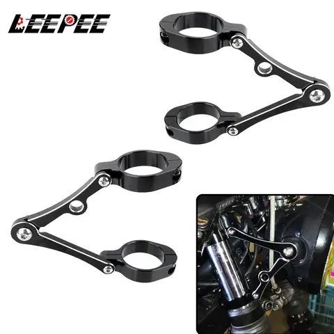 오토바이 헤드라이트 브래킷 스포트라이트 거치대, 다지기 바버 카페 레이서 CNC 포크 튜브 마운트 클램프, 모토 액세서리, 39mm-41mm