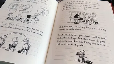 Dagboek Van Een Wimpy Kid Jeffkinney Volume 17 18 19 20 Humor Gelukkig Lachen Notities Manga Comic Kind Engels Chinese boek