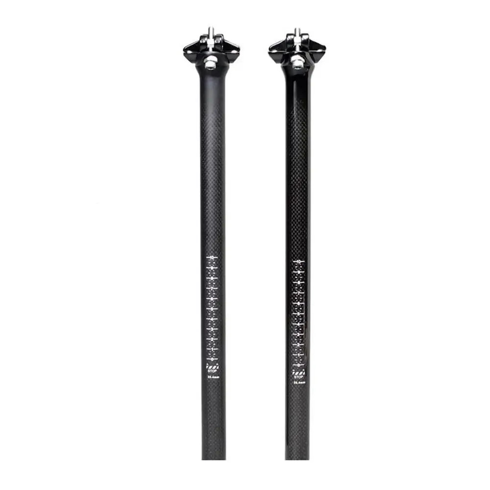 Tige De Selle Carbone Uxcell 31,6x400mm Noir Mat - Ultra Légère Pour Vélo