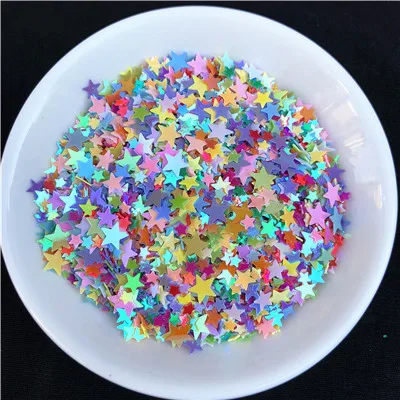 20g Mix White Pink Star Nail Sequin Multi Size 3mm 4mm 5mm Star Sequins Paillette,Nail Art manicure/wedding decoration confetti