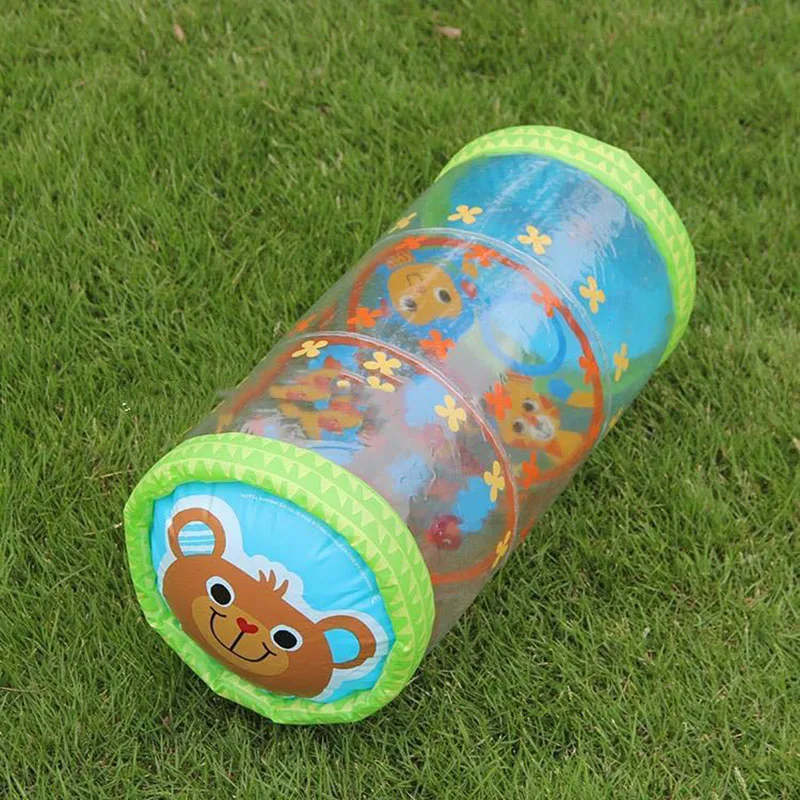 Crawling Learning Roller With Bells Toddler Standing Early Educational Toys Lnflatable Toy Infants Roller PVC Baby Fidget Toys