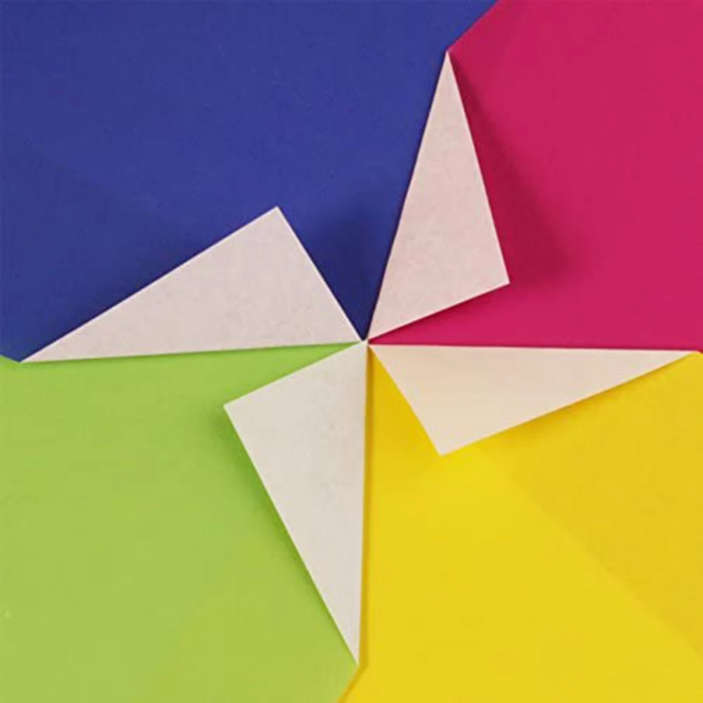 100 Sheets Origami Paper 20x20cm 8 inch Vivid Colours for Arts Crafts Projects Colored Paper for DIY Decoration School Supplies