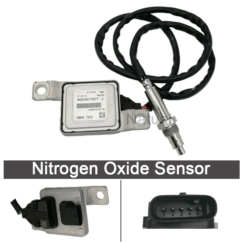 12V Nitrogen Oxide Nox Sensor For Audi A6 A7 Q7 Volkswagen VW Touareg 3.0 3.6 4.1 4.2L 5WK97212 4G0 907 807 J