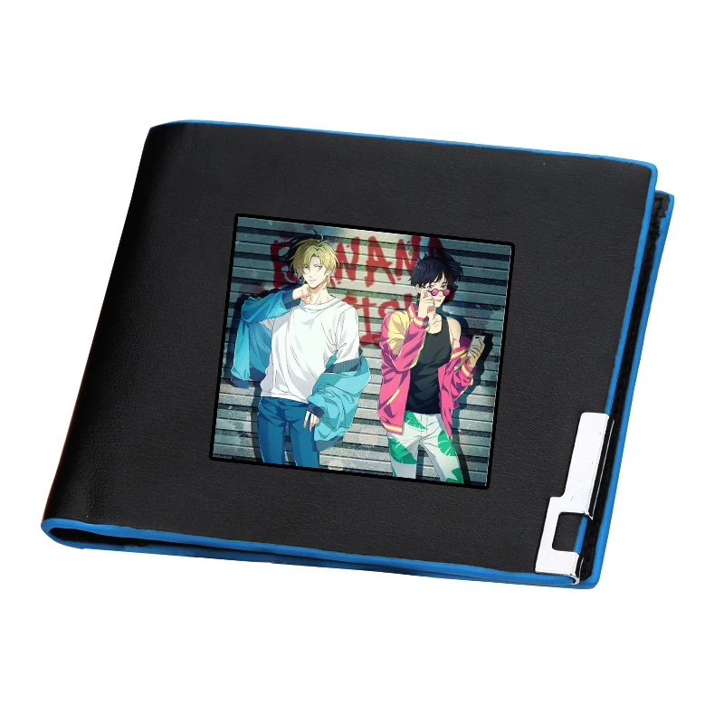 BANANA FISH Ash Lynx Cartoon Short Wallets Brand Pu Leather Short Women Purses Anime ID Card Holder Slim Money Bag Boys Carteira view 6