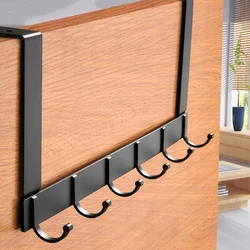 Hooks Over The Door Hook Home Bathroom Organizer Rack Clothes Coat Hat Towel Hanger New Bathroom Kitchen Accessories Holder