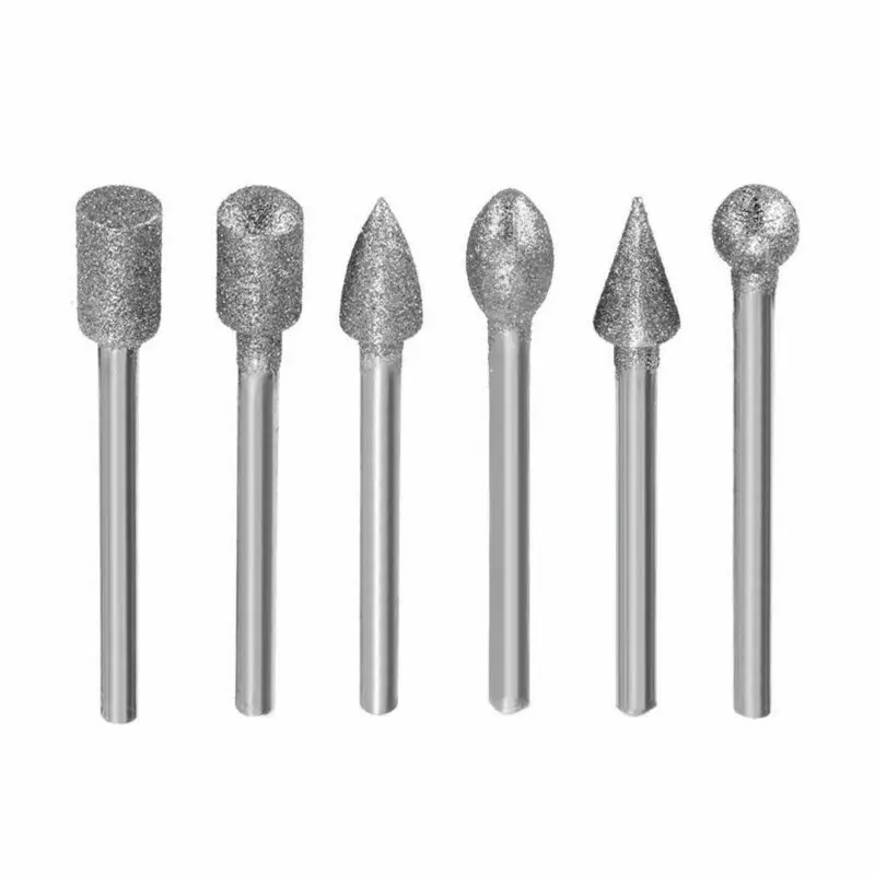 Imagem -06 - Aço de Alta Velocidade Gravura Broca Grupo Diamantes Fresa Moagem Cabeça Dremel Acessórios mm 20 Pcs Set