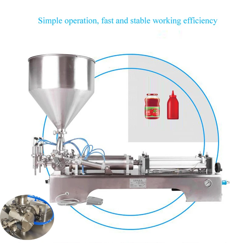 10-100ml Double Head Pneumatic Paste Filling Machine Quantitative Filling Machine Quantitative Automatic Filling Machine