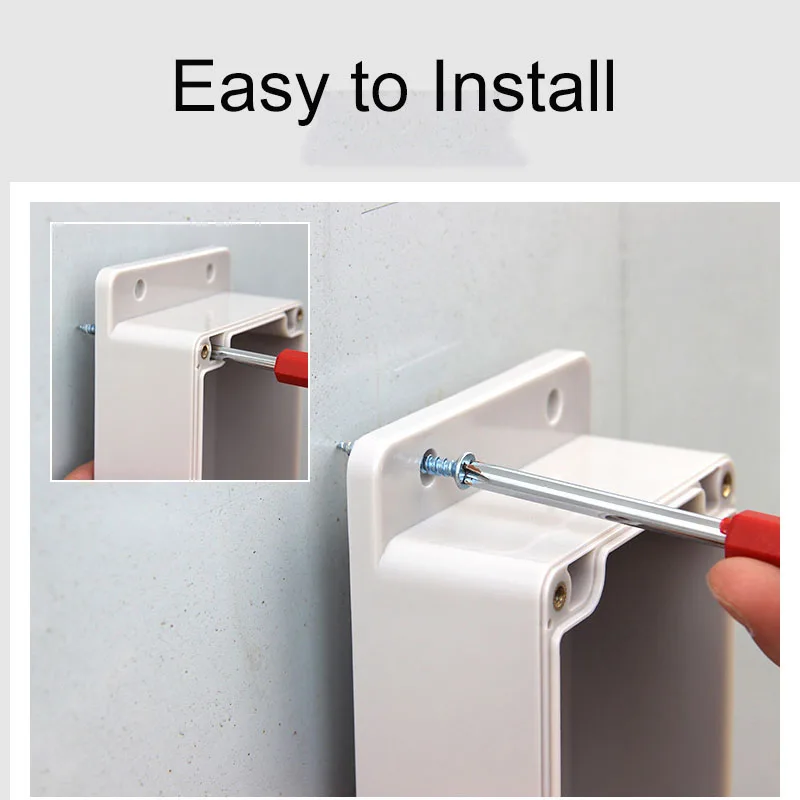 Waterproof DIY Housing Instrument Case ABS Plastic Electrical Project Box Storage Case Enclosure Electronic Supplies connector