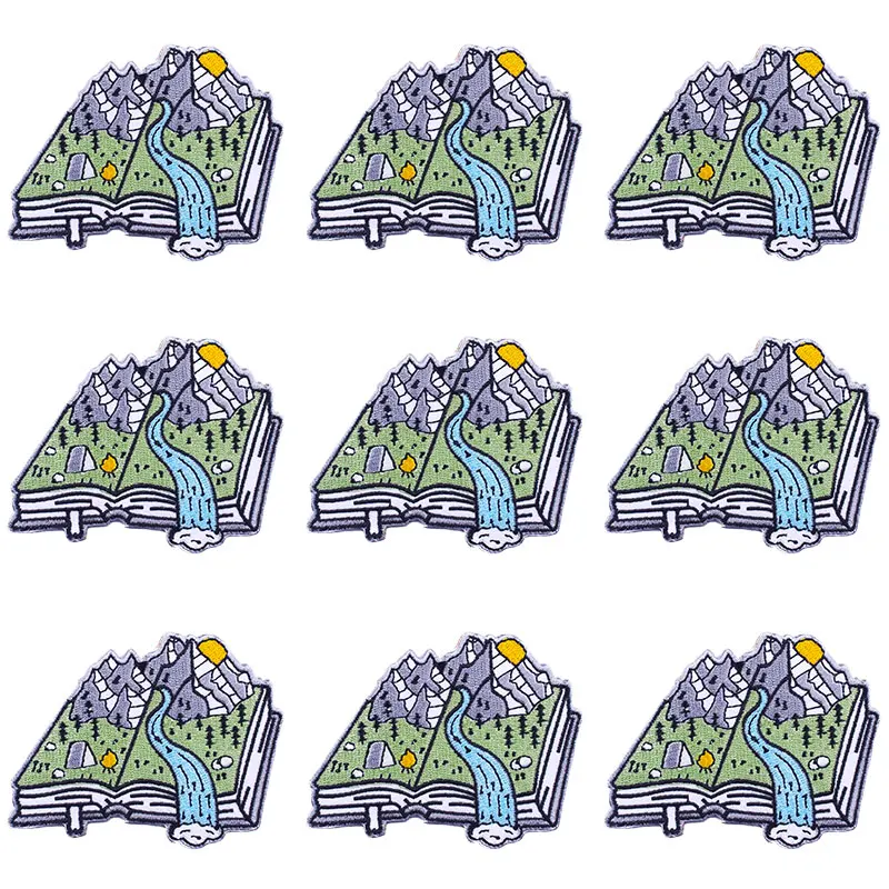 Pulaqi 10PCS Berg Patch Großhandel Patches Eisen Auf Patches Für Kleidung Aufkleber Streifen Großhandel Dropship Custom Patch