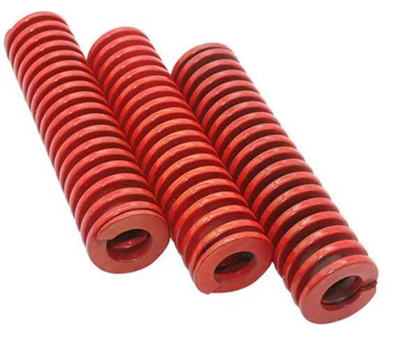 2Pcs red Load Spiral Stamping Compression Die Spring Outer Diameter 30mm Inner Diameter 15mm Length 30-300mm