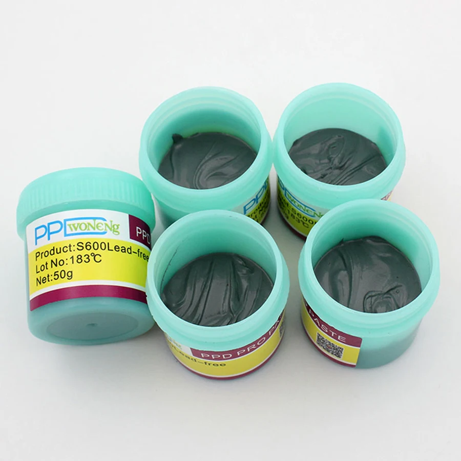 5Pcs PPD Lead-free welding solder paste low temperature Melting Point 138 /183°C for iPhone A8 A9 A10 A11 CHIP Special tin pulp