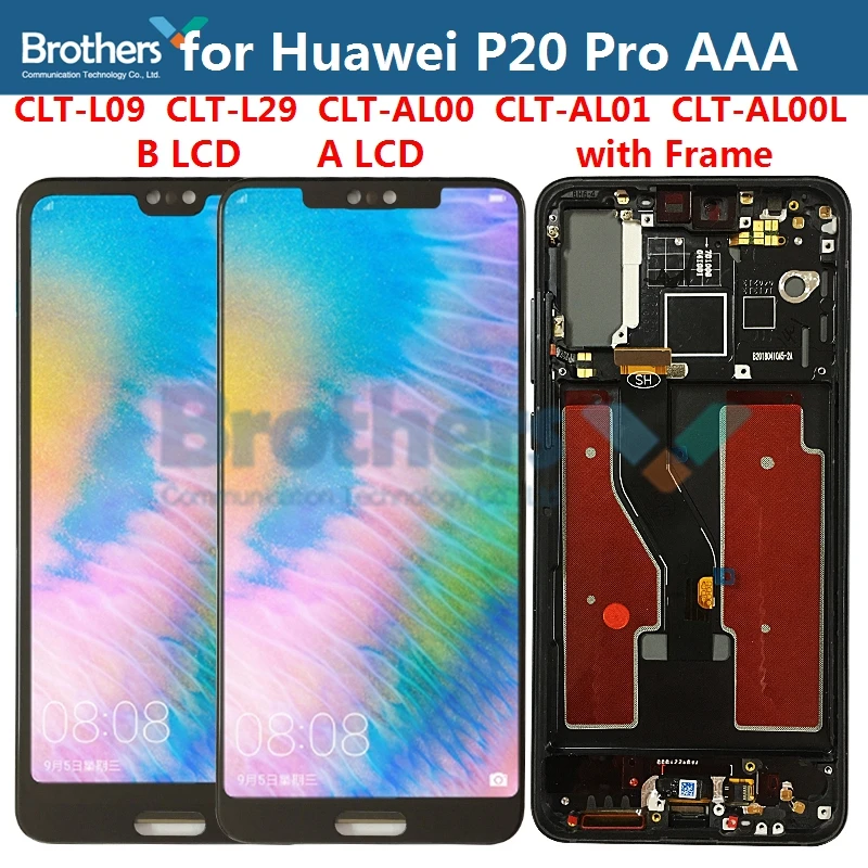 LCD Display for Huawei P20 Pro LCD Screen for P20 Pro CLT-L09 CLT-L29 CLT-AL00 CLT-AL01 LCD Assembly Touch Screen Digitizer Test