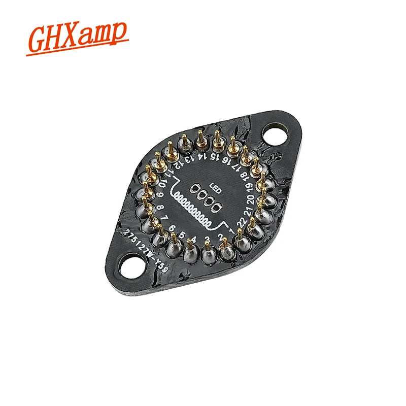 GHXAMP IV-17 Fluorescent Tube Holder Glow Tube Clock Socket VFD Valve Plug-in Base For Audio Digital Clock Accessories Diy 1PC