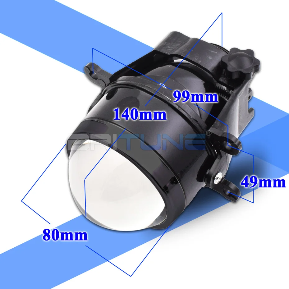Fog Lights Lens For Ford Focus 2 3 Restyling MK2 /Subaru Forester/Honda CRV Bi-xenon Projector Lens H11 Tuning Car Accessories