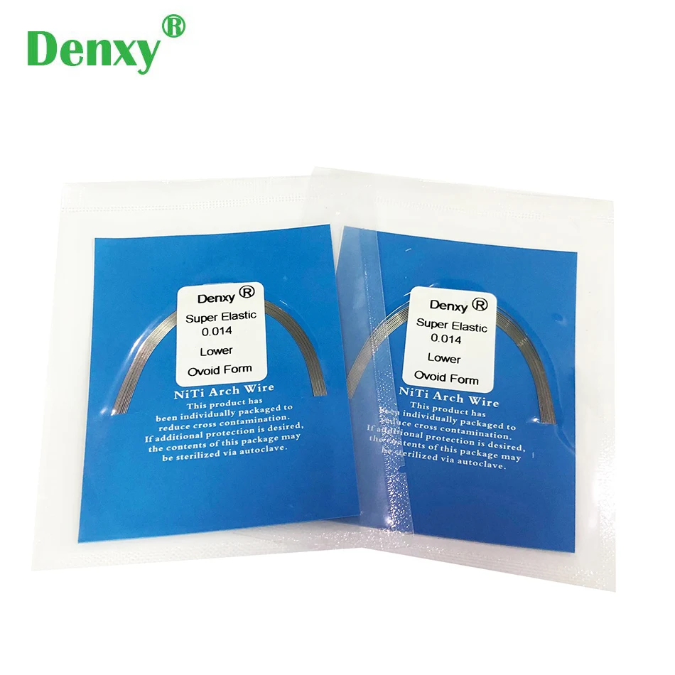 Denxy Dental 100pc High Quality Niti Archwire Super Elastic Niti Wire Orthodontic Niti Dental Nitinol wires Orthodontic wire