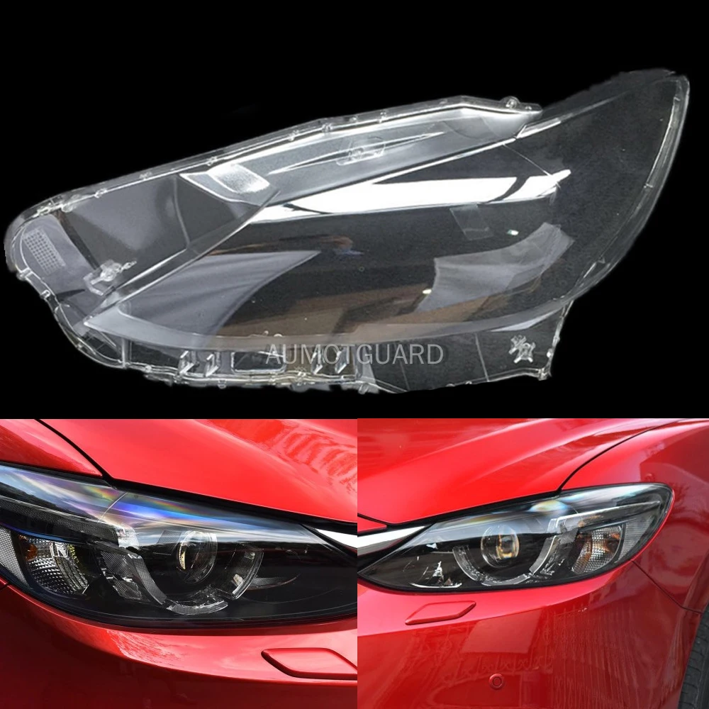 

Car Headlamp Lens For Mazda 6 Atenza 2014 2015 2016 2017 Car Replacement Lens Auto Shell Cover