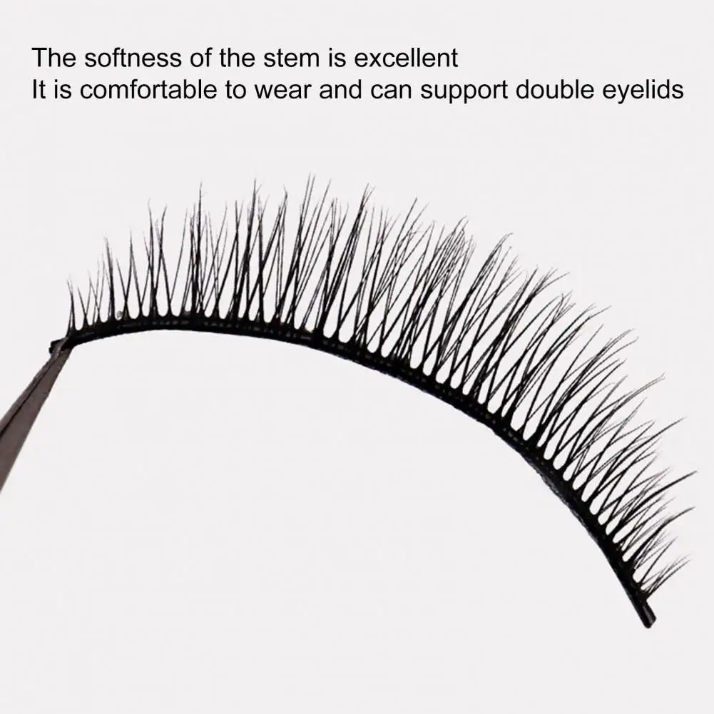 5Pairs False Eyelashes Nice-looking Cross Short Natural Fake Eyes Lashes Artificial Fiber Eyelash Extensions Makeup