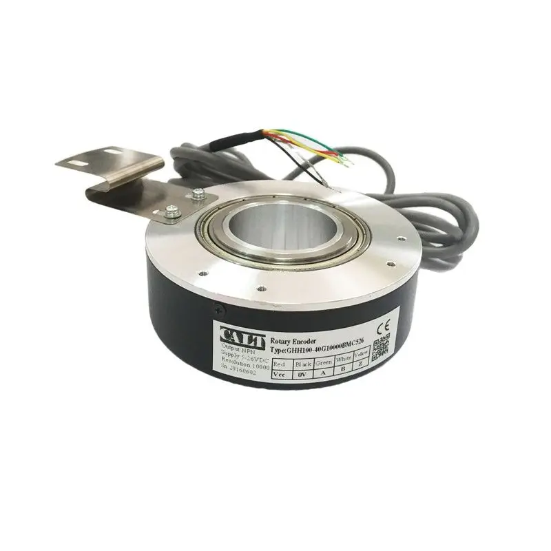 

Factory Supply Price 1024 3600 5000 PPR Pulse 100mm Outer Rotary Encoder Hollow Shaft 40mm NPN Output Incremental Encoder GHH100