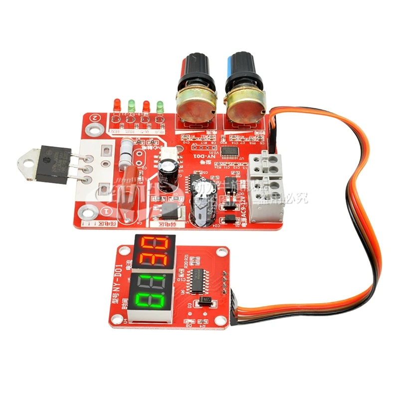 DIY Spot Welding Machine Control Board Adjustable Time and Current Digital Display Single Chip Microcomputer Transformer