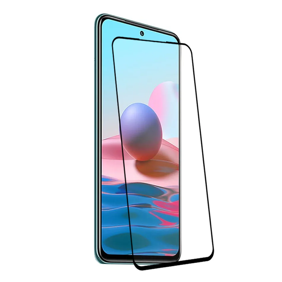 Tempered Glass For Redmi Note 10 Pro Max Note 10S Screen Protector + Camera Soft Lens Film For Redmi Note10 Pro