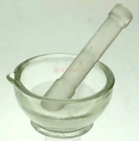 유리 박격포 60mm 중국 전통 의학 그라인딩 볼, 박격포 매싱 화학 기기 실험용 소모품