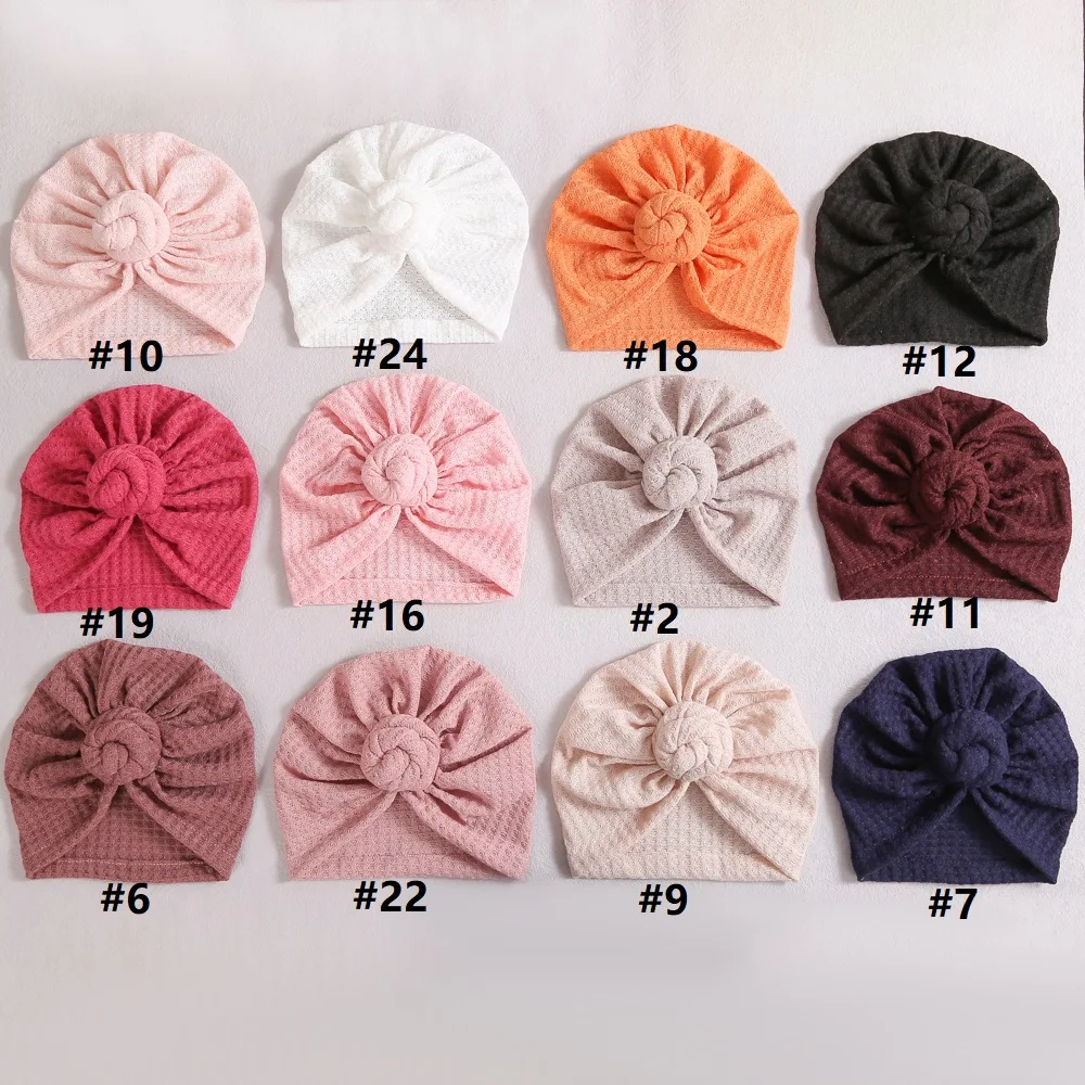 New Solid Knit Baby Headband Hat Soft Children Turban Infant Toddler Newborn Baby Cap Headwraps for Baby Girls Hair Accessories