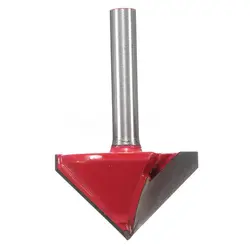 Brocas de ranura en V para grabado CNC, herramienta de corte de talla, enrutador, 90 grados, 6mm x 22mm