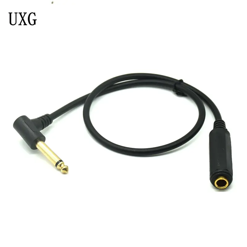 6.35MM MONO MALE TO FEMALE TO PATCH CABLE- 1/4\