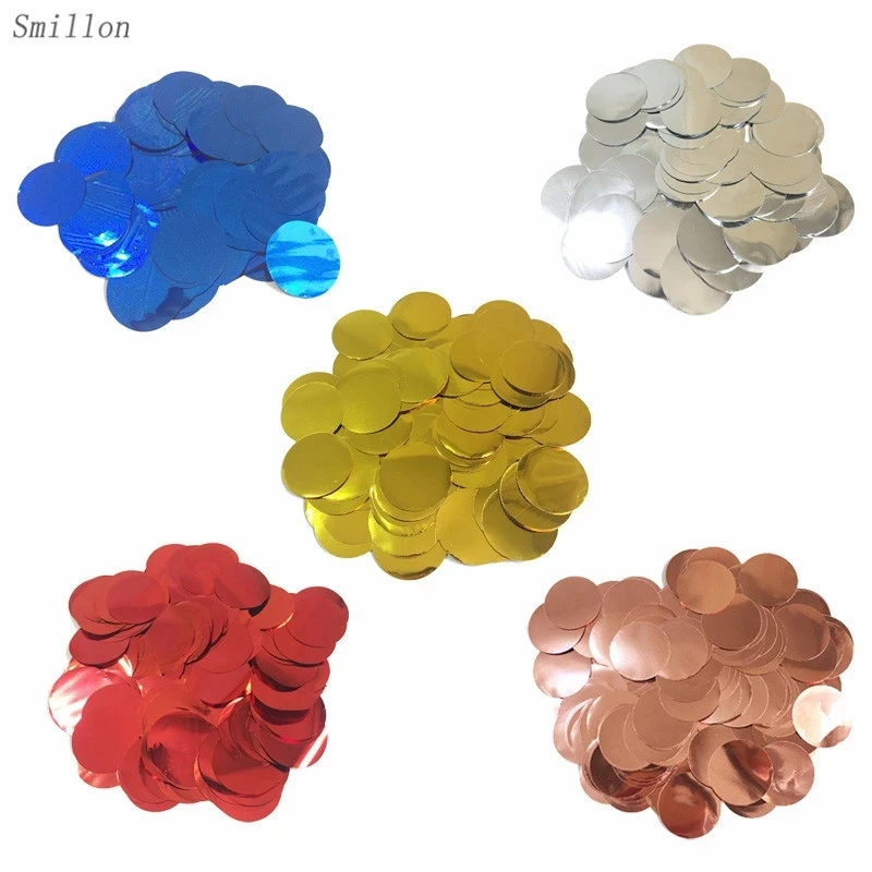 

10/20/50g Metallic Red Rose Gold blue Round Confetti Dots Filling Balloon Wedding Birthday Party Decoration Ballons Accessorie