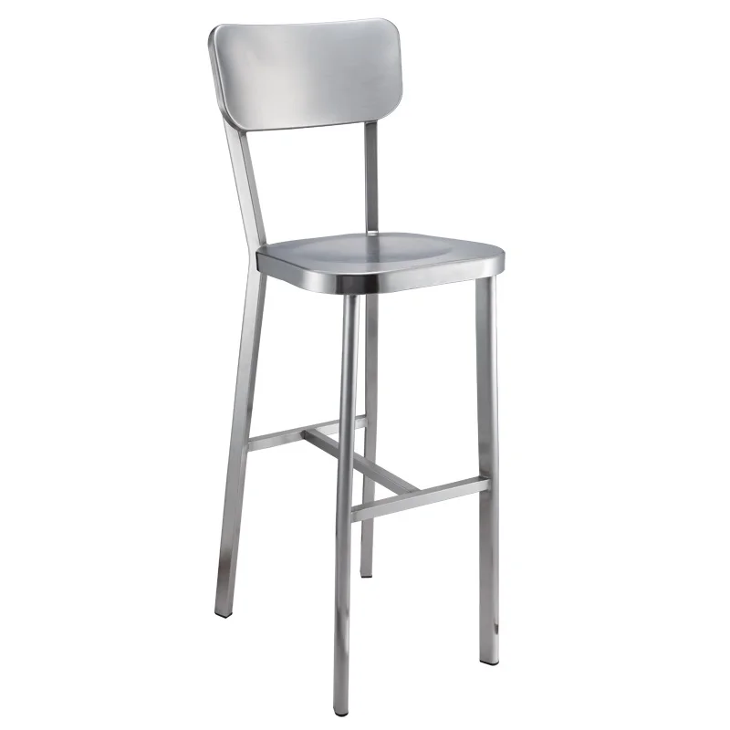 Quality Full Stainless Steel High Bar Chair Hotel Bar Chair