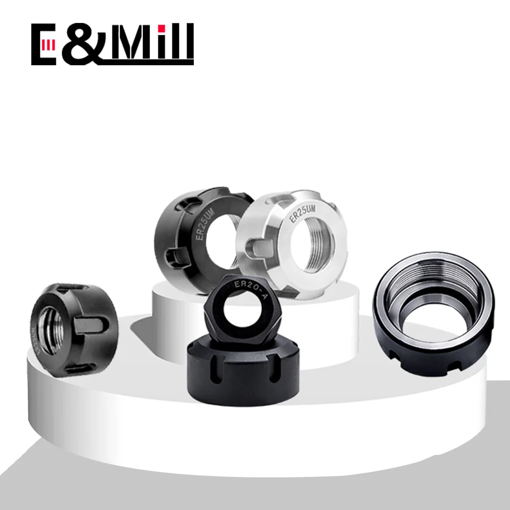 ER8 ER11 ER16 ER20 ER25 ER32 ER40 A M UM SK10 SK16 GER11 GER16 GER20 GER25 GER32 High Precision ER Nut CNC Nut Engraving machine